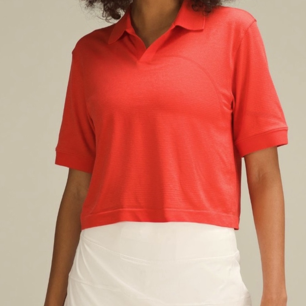 lululemon athletica Red Crop Top